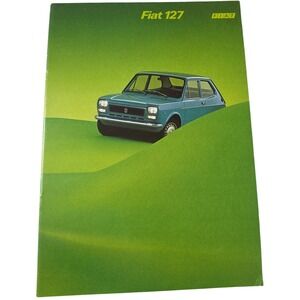 Rare Fiat 127 Car Sales Brochure Vintage Automotive Memorabilia‎ Collectible